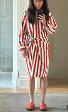 Load image into Gallery viewer, Stripe wrap skirt
